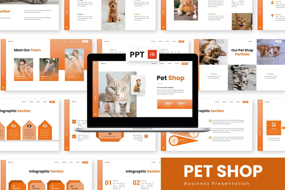 Template Powerpoint Toko Hewan - Presentasi Menarik untuk Bisnis Anda