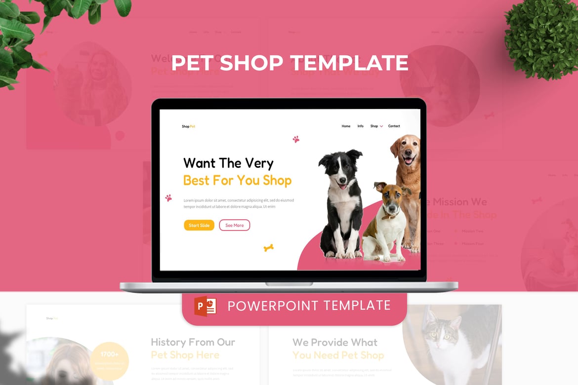 Template Powerpoint Toko Hewan yang Menarik dan Profesional