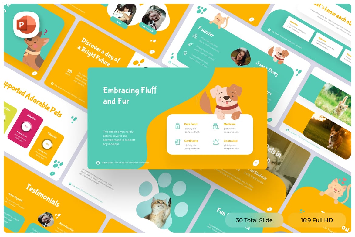 Template Presentasi Toko Hewan - PowerPoint yang Menarik