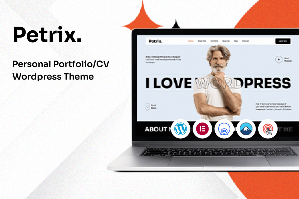 Petrix - Tema WordPress Portofolio Pribadi yang Menawan