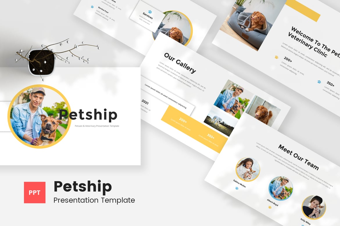 Template Presentasi PowerPoint Petship - Solusi Terbaik untuk Perawatan Hewan dan Veteriner