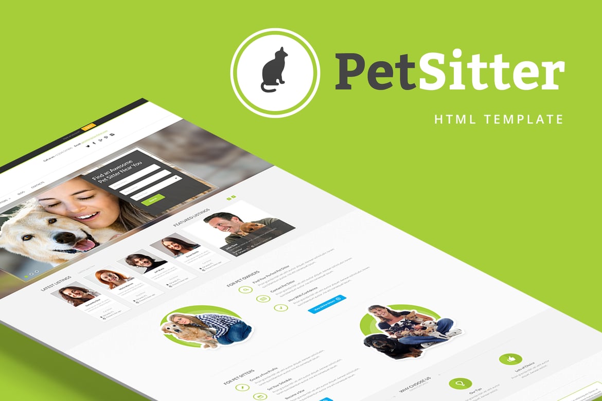 Template Website PetSitter - Solusi Ideal untuk Situs Pengasuh Hewan Peliharaan