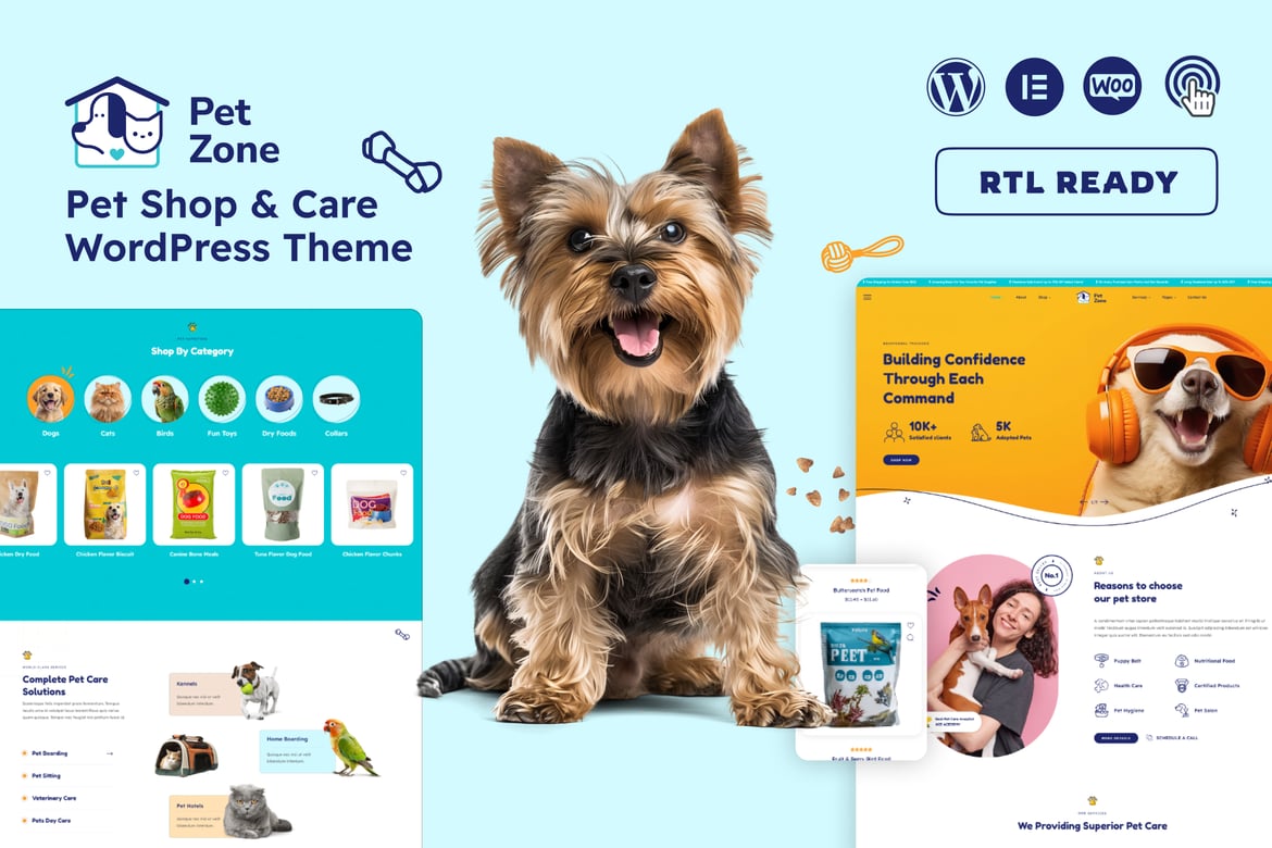 Tema WordPress Petszone - Solusi Sempurna untuk Toko dan Perawatan Hewan Peliharaan
