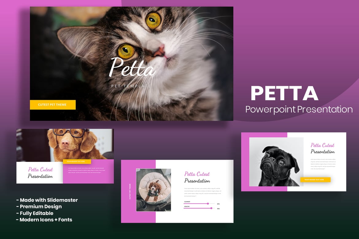Petta - Template PowerPoint Serbaguna yang Menarik