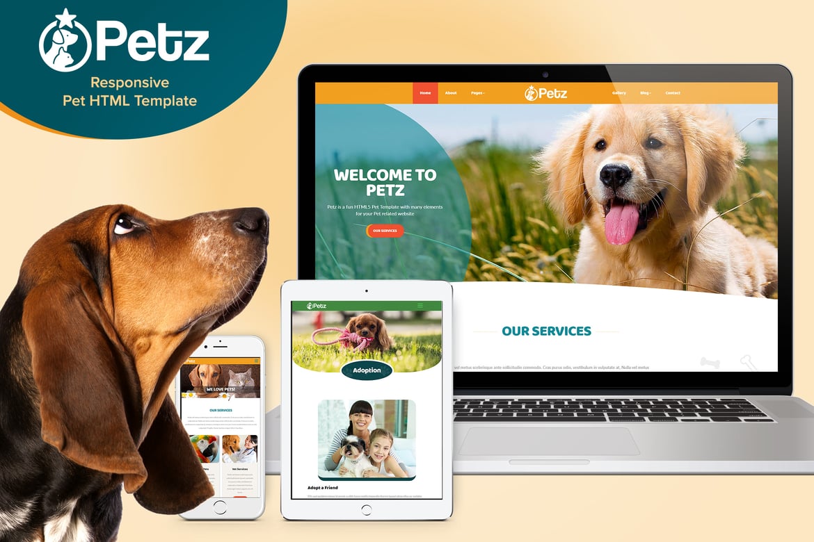 Petz - Template Web HTML Responsif untuk Bisnis Hewan Peliharaan