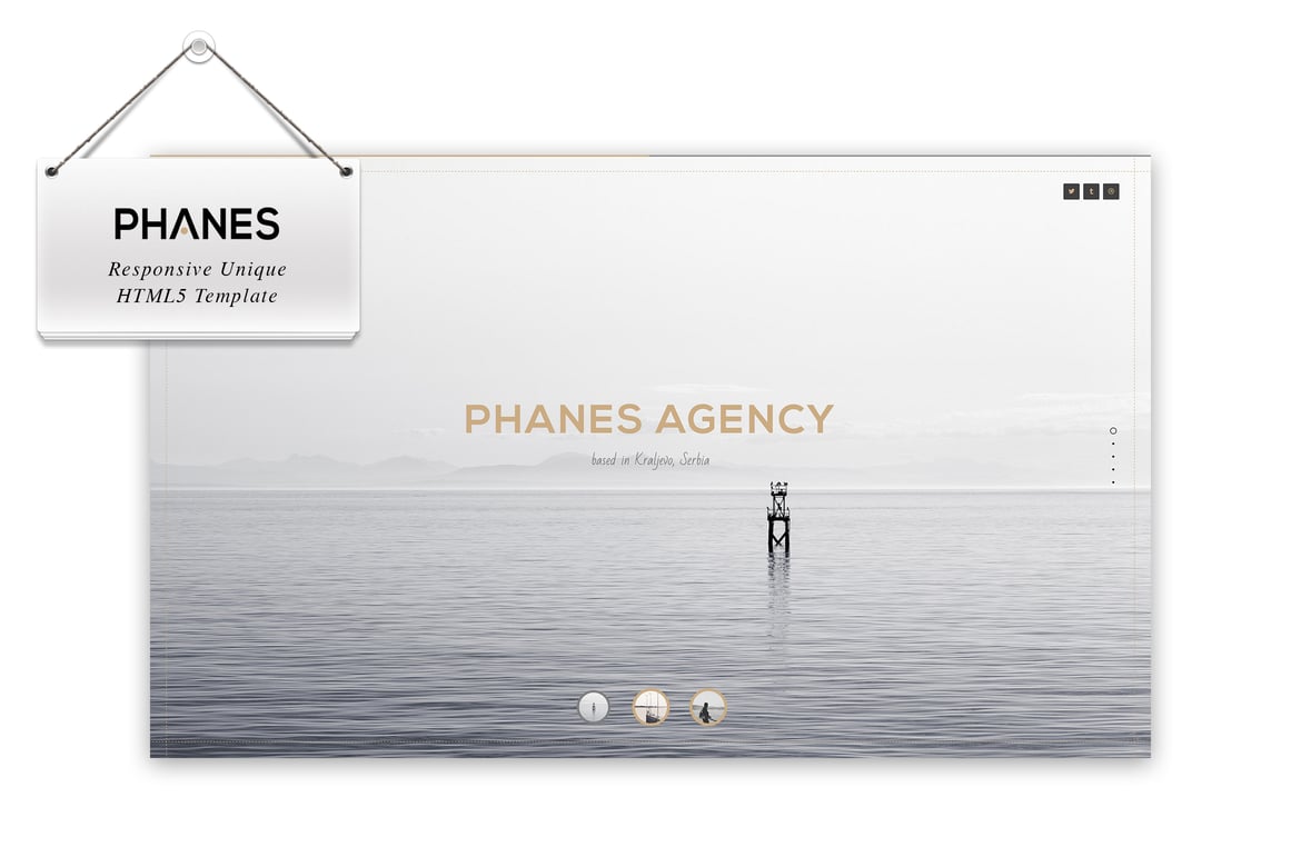 Phanes - Template Website HTML5 Responsif dan Unik