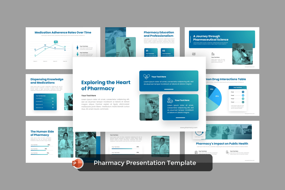 Template PowerPoint Apotek yang Menarik dan Profesional