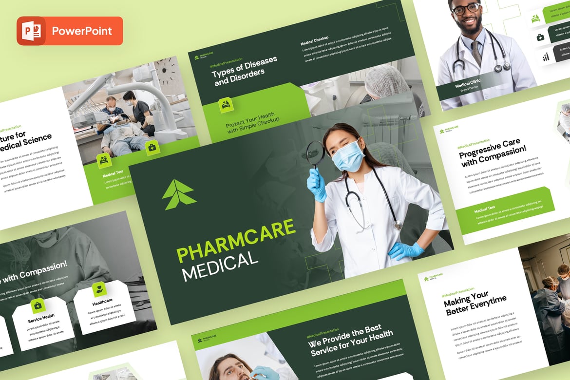 Template PowerPoint Medis Profesional - Pharmcare