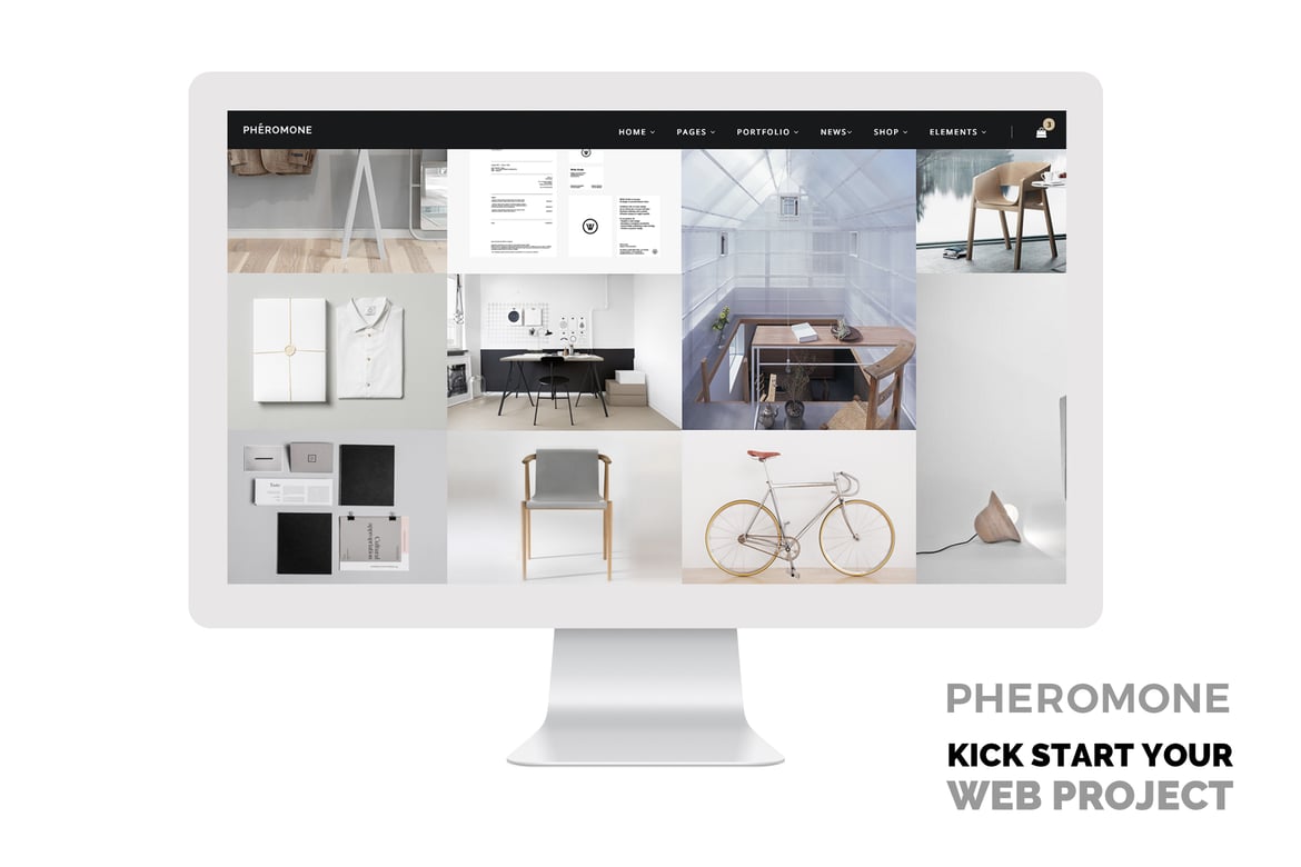 Pheromone - Template Website Serbaguna yang Modern dan Minimalis