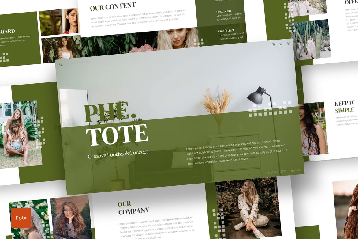 Phetote - Template Presentasi Powerpoint yang Kreatif dan Minimalis