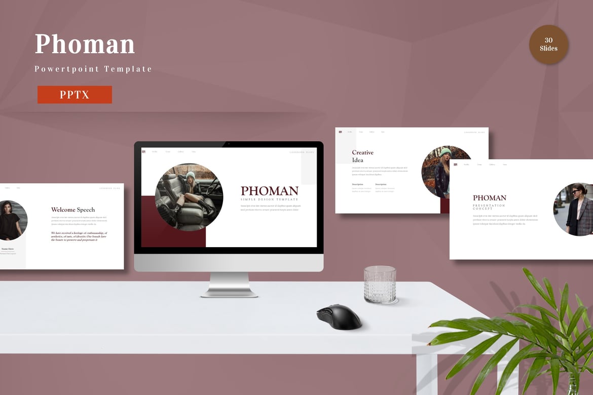 Template Powerpoint Phoman - Solusi Presentasi Profesional Anda