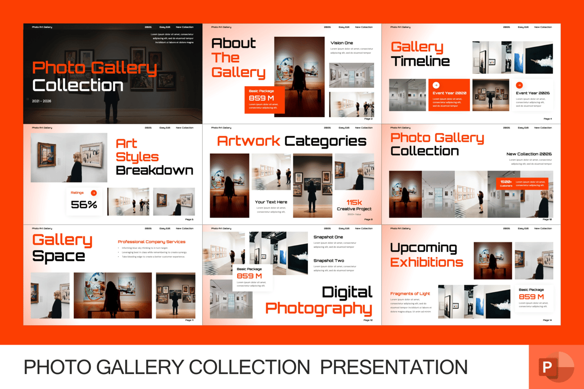 Template Presentasi Galeri Foto yang Menawan