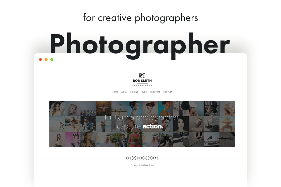 Template Website untuk Fotografer Kreatif