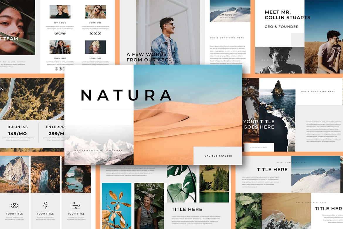 Template PowerPoint Portofolio Fotografi Modern dan Profesional