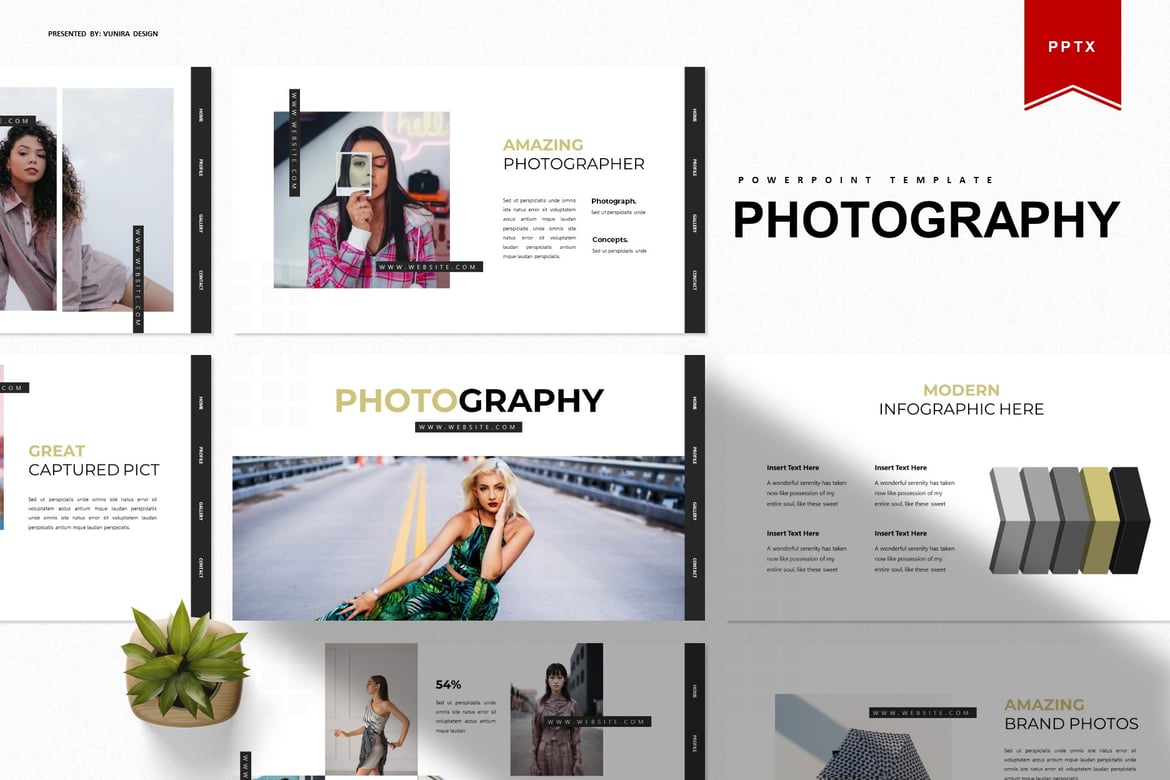 Template PowerPoint Fotografi yang Menarik dan Profesional
