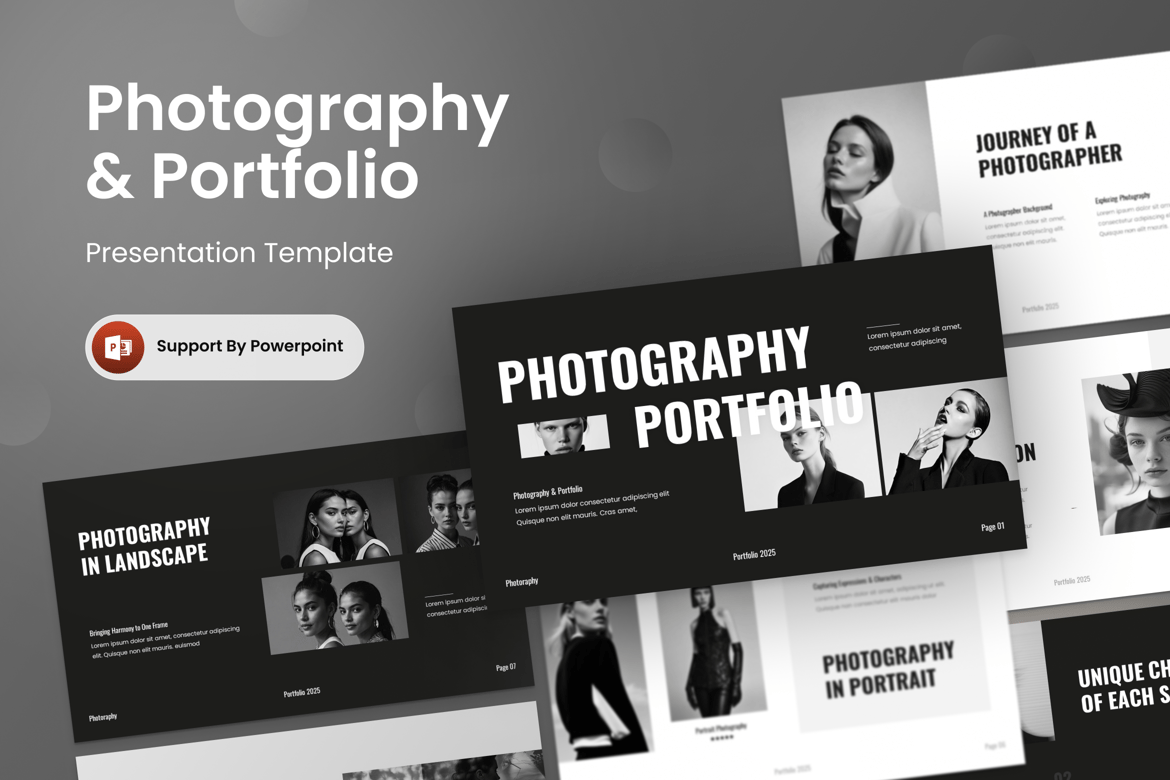 Photolio - Template Presentasi PowerPoint untuk Fotografi dan Portofolio