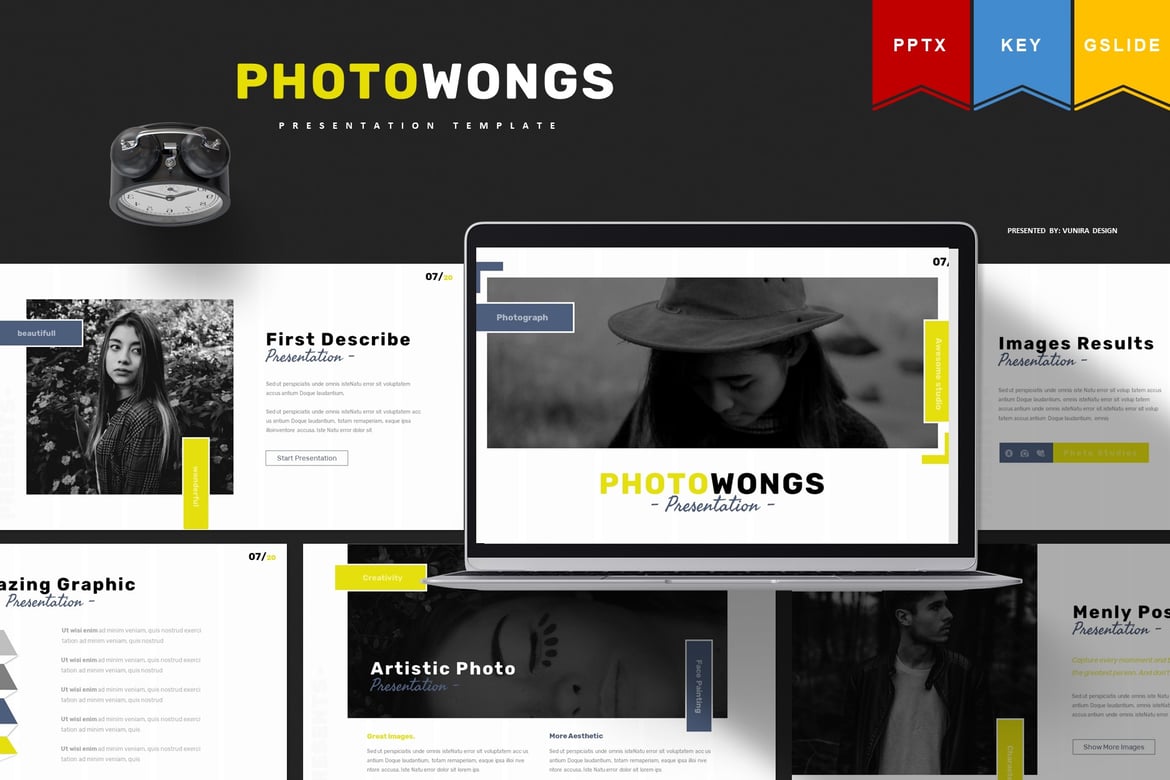 Template Presentasi Photowongs untuk PowerPoint, Keynote, dan Google Slides