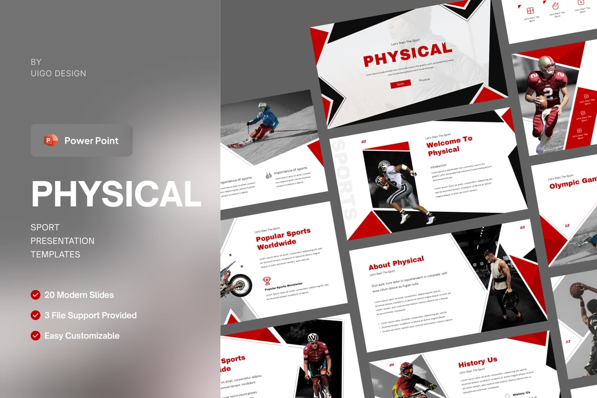 Template Presentasi Olahraga - PowerPoint yang Modern dan Profesional