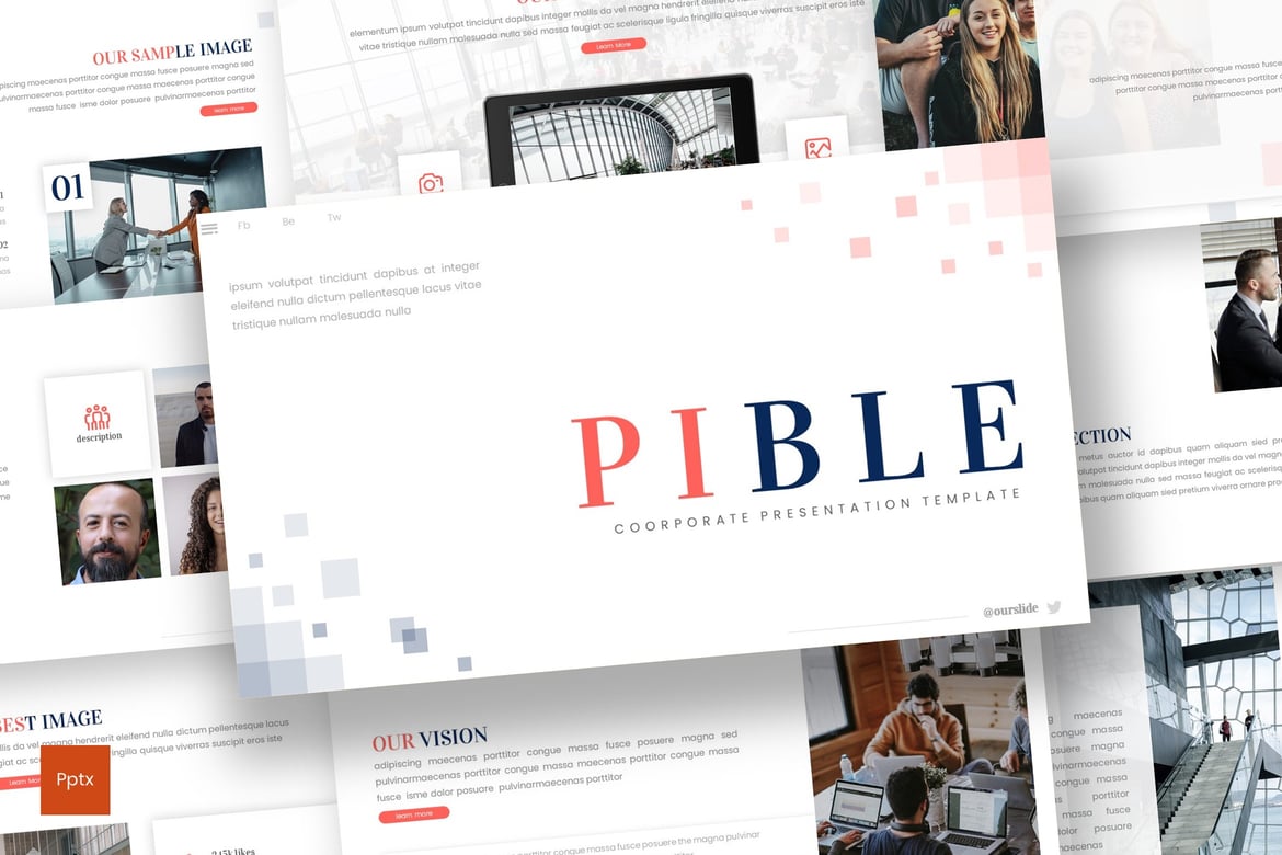 Pible - Template PowerPoint Profesional untuk Presentasi Menarik