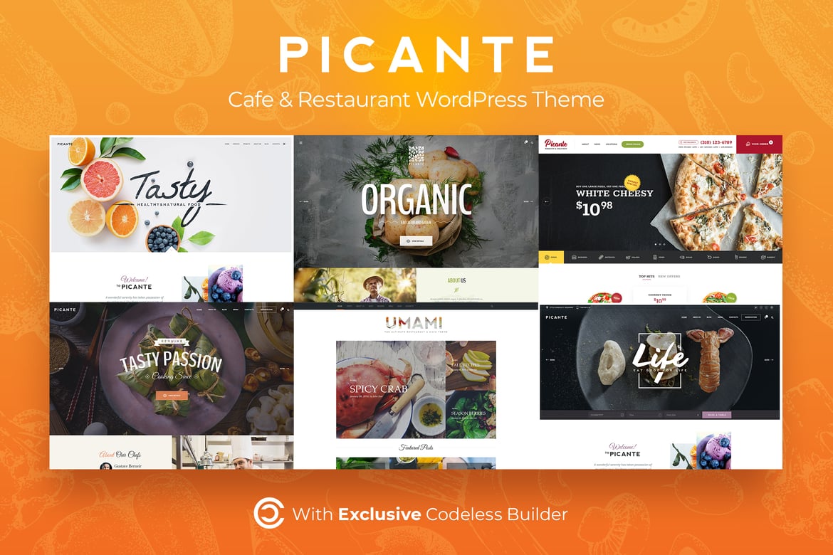 Picante | Tema WordPress Restoran Modern dan Fungsional