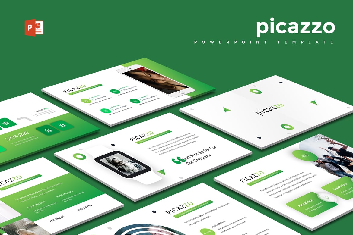 Template PowerPoint Picazzo - Solusi Presentasi Menarik dan Profesional