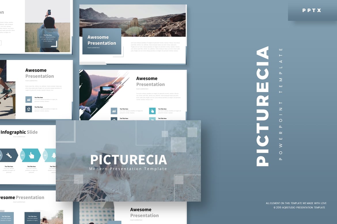 Picturecia - Template PowerPoint Serbaguna yang Menarik