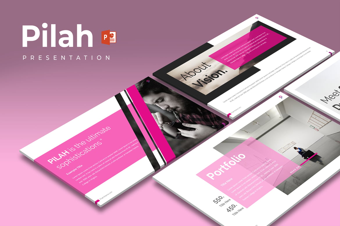 Pilah - Template PowerPoint Kreatif dan Minimalis