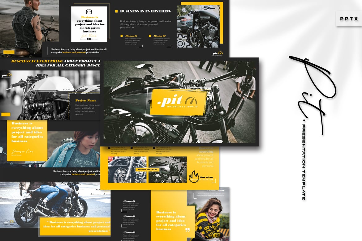 Template PowerPoint Pit - Kreatif dan Serbaguna untuk Presentasi Anda