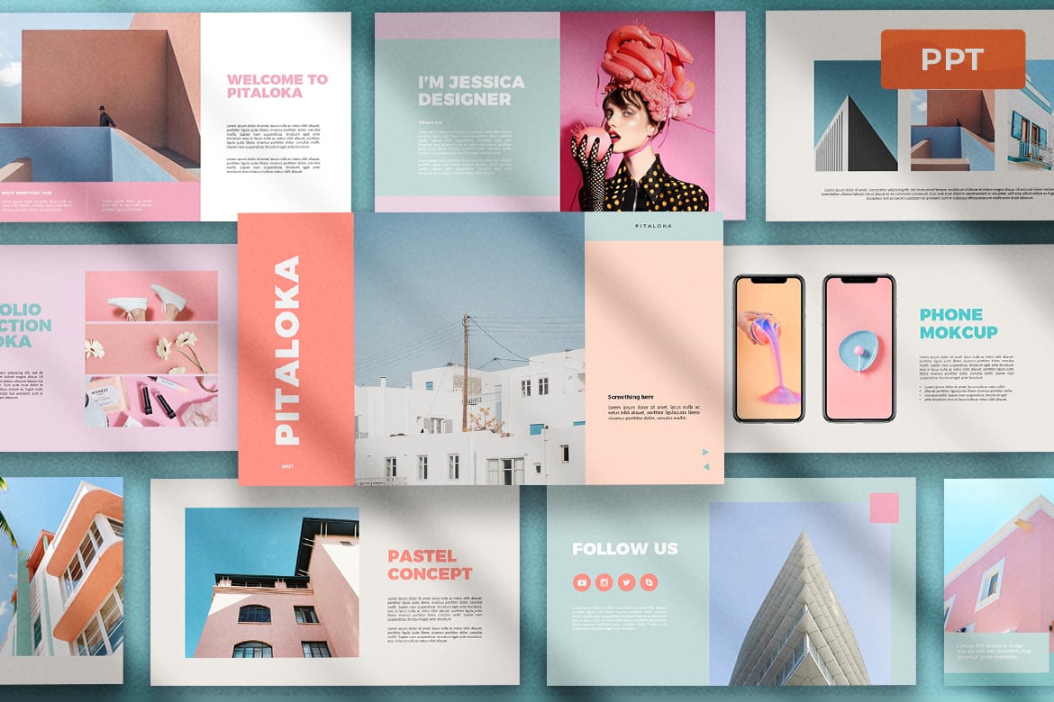 Pitaloka - Template Presentasi PowerPoint Modern dan Elegan
