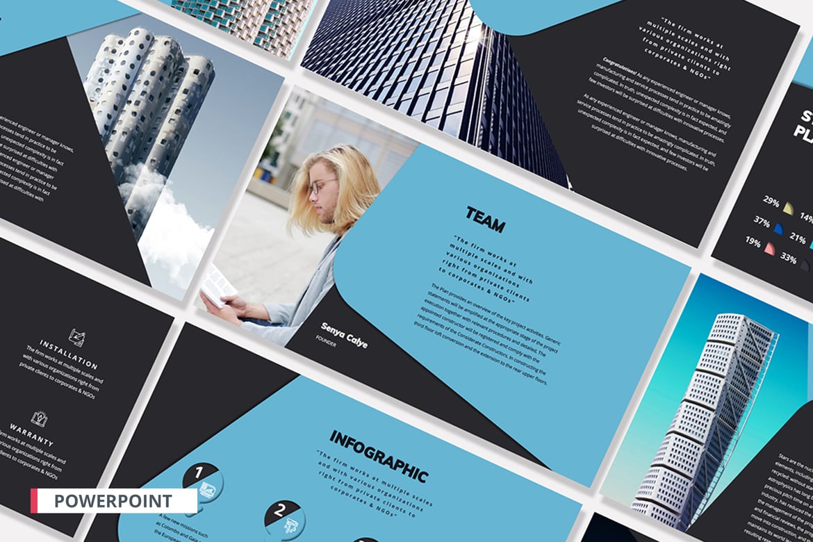 Template PowerPoint Pitch Deck Profesional MERABU