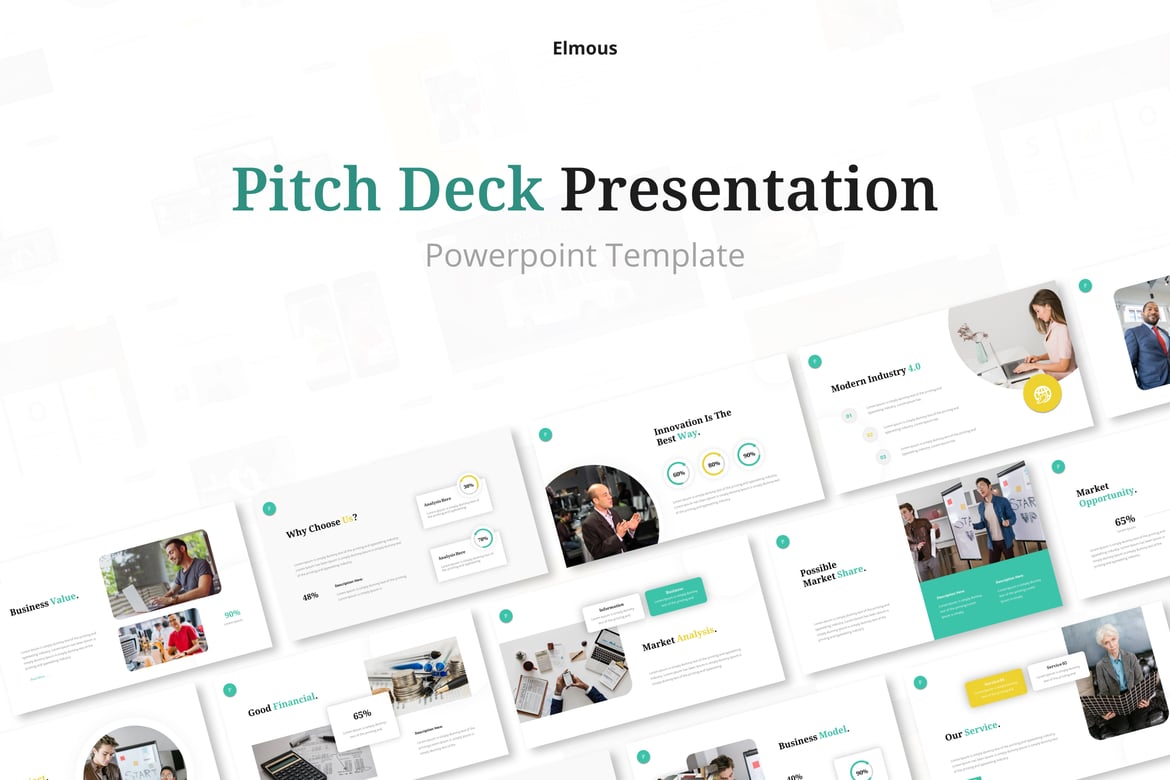 Template Presentasi PowerPoint Pitch Deck untuk Bisnis Anda