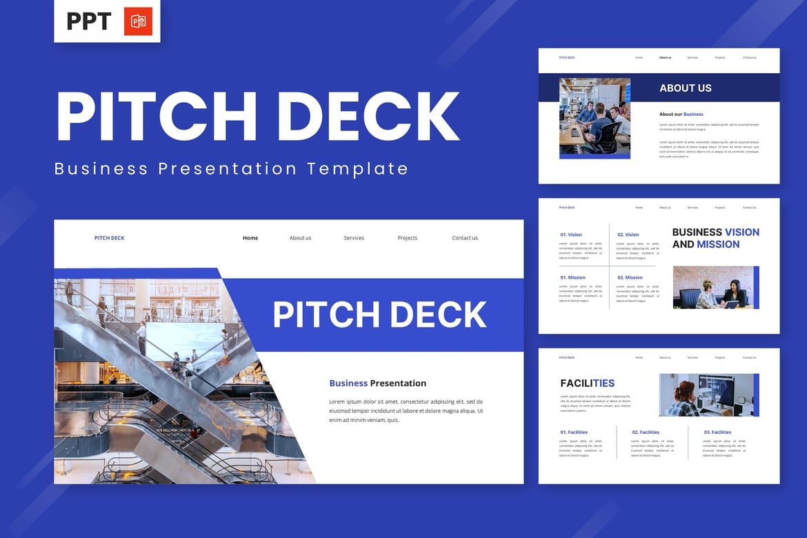 Template Presentasi Pitch Deck Profesional untuk Bisnis