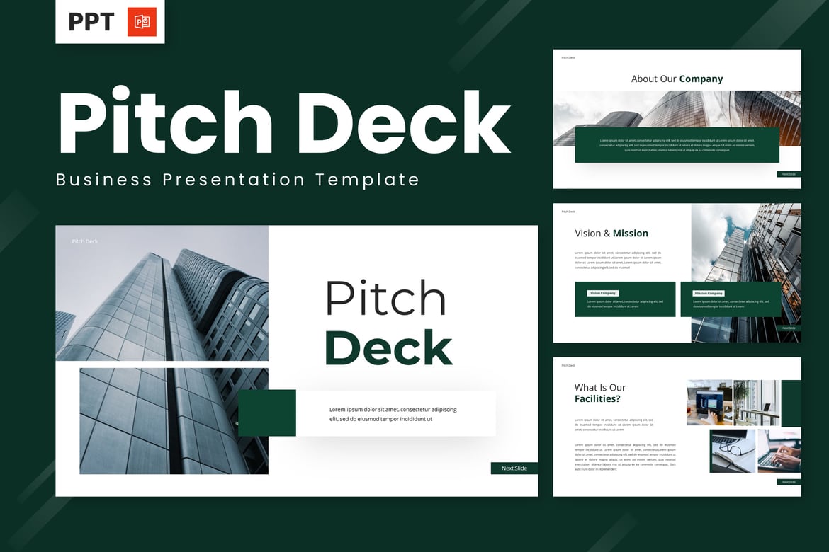 Template Presentasi Bisnis - Pitch Deck PowerPoint