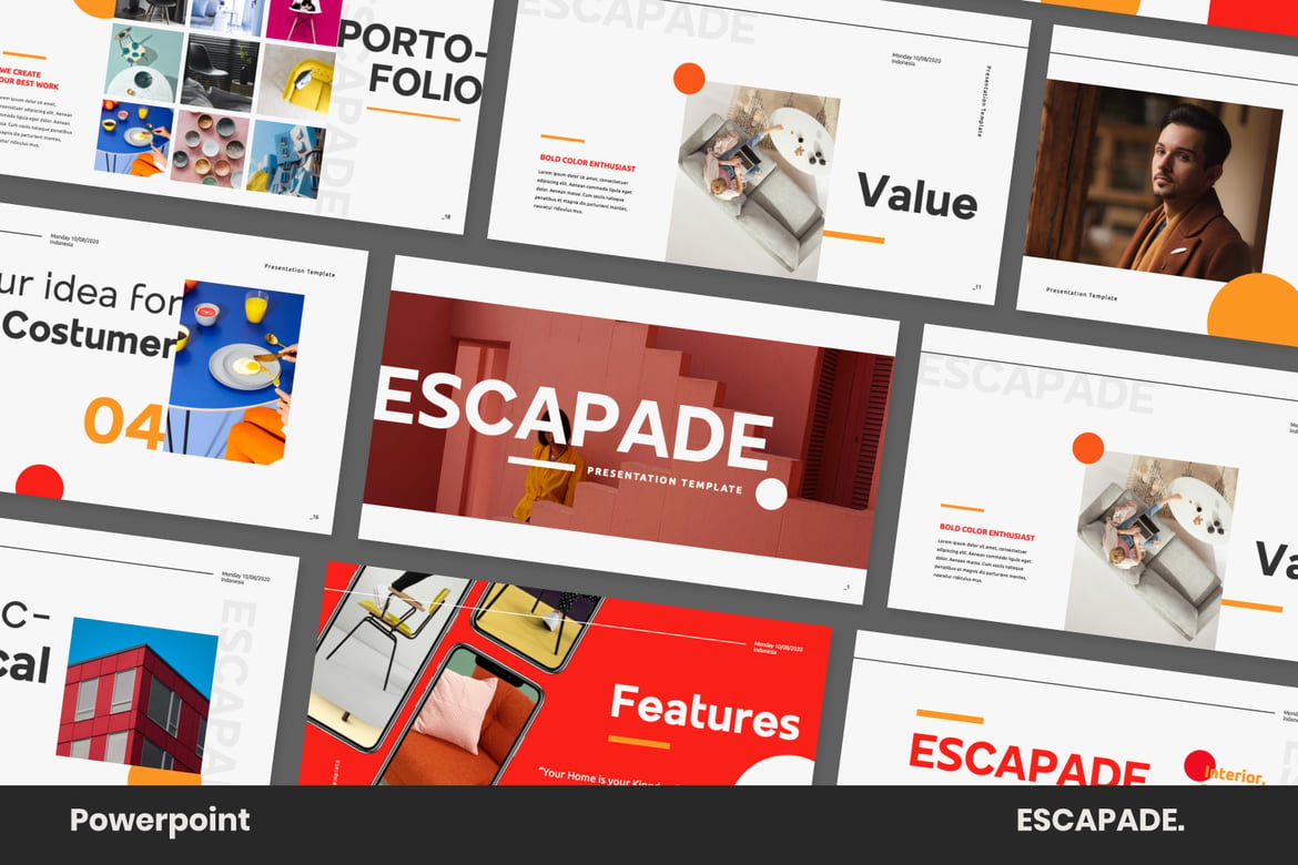 Template PowerPoint Desain Pitch Deck yang Menarik dan Modern