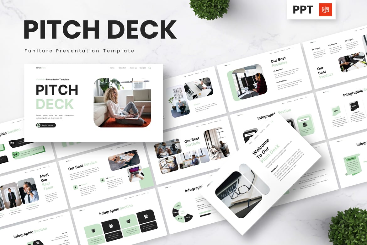 Template Presentasi PowerPoint Furniture yang Menarik dan Profesional