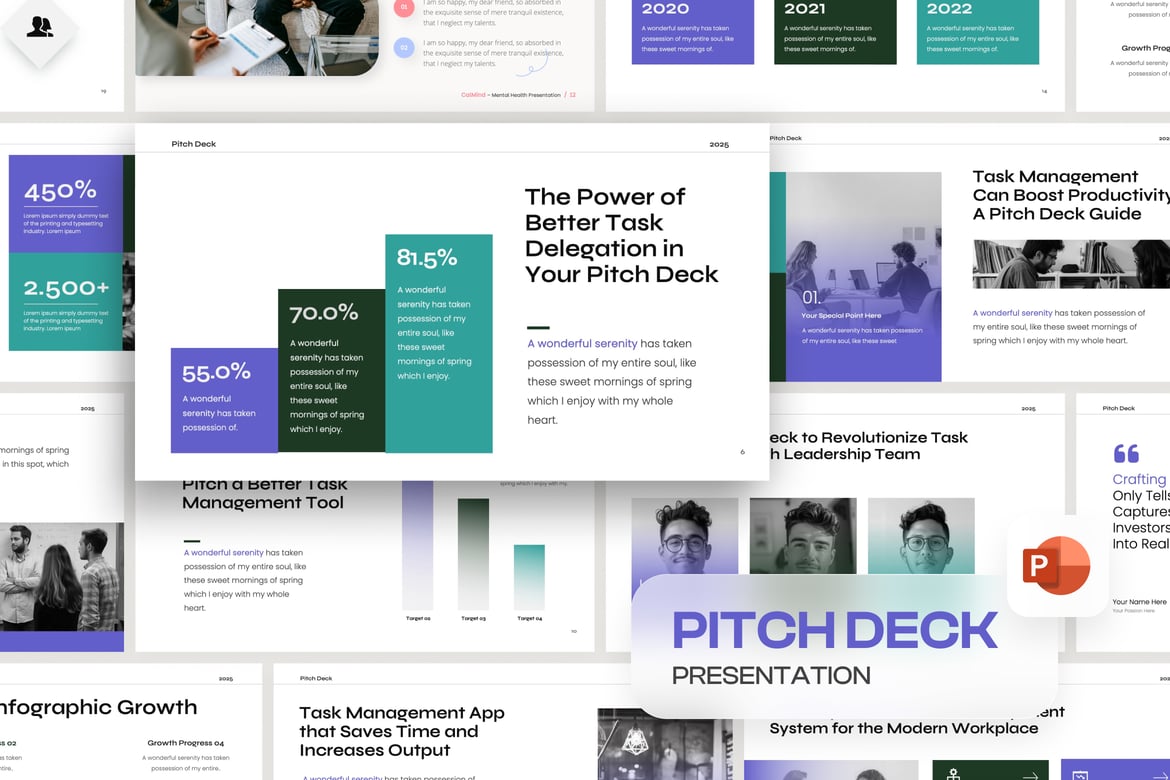 Template Presentasi PowerPoint Pitch Deck Profesional