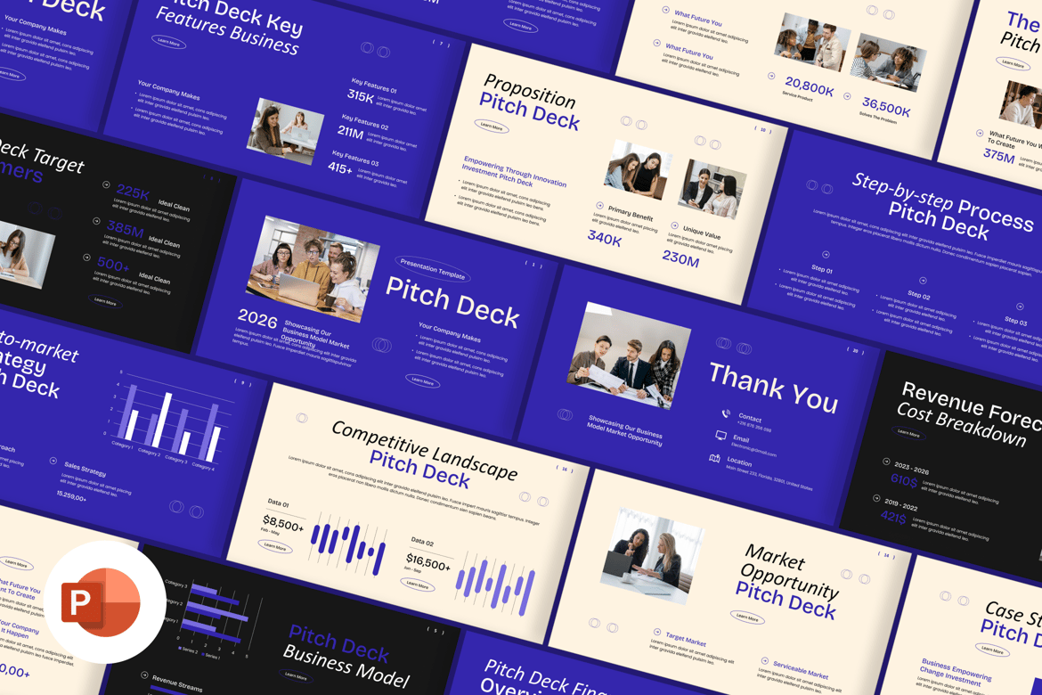 Template Presentasi Pitch Deck PowerPoint yang Mengesankan