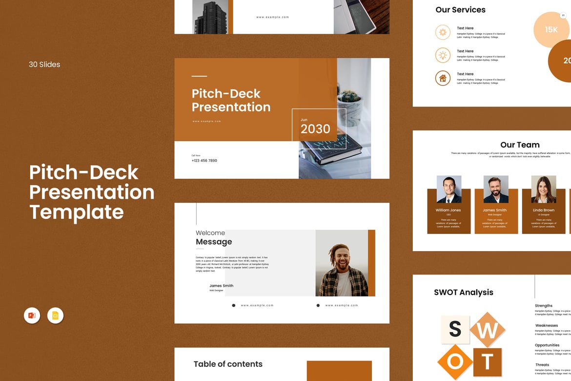 Template Presentasi PowerPoint Pitch-Deck yang Profesional dan Kreatif