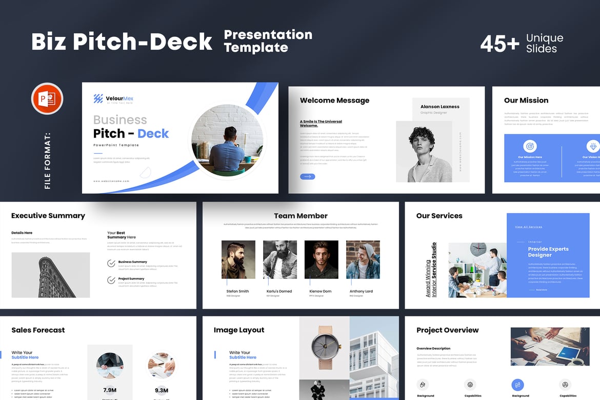 Template Presentasi PowerPoint Pitch-Deck yang Menarik dan Profesional