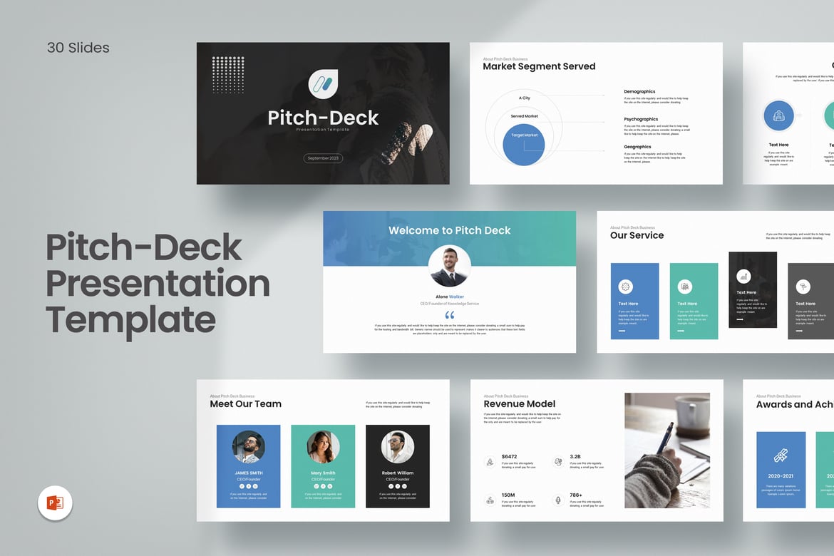 Template Presentasi PowerPoint Pitch-Deck yang Menarik dan Profesional