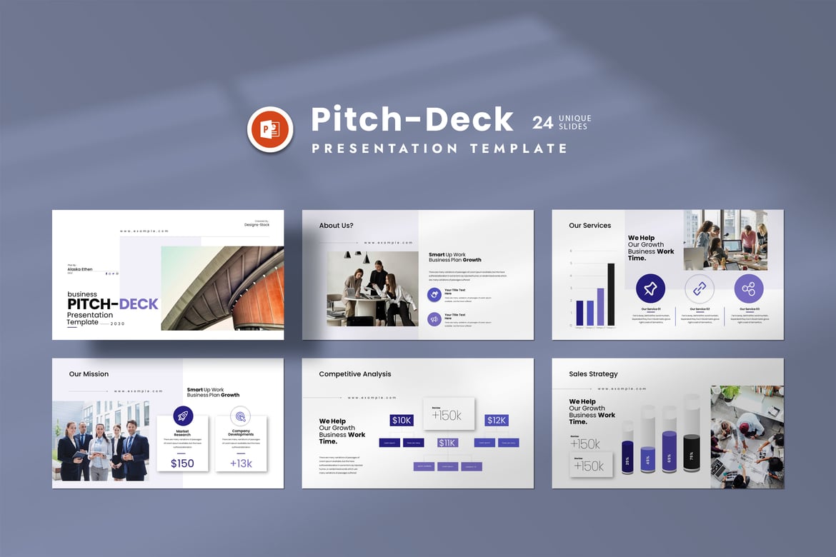 Template Presentasi PowerPoint Pitch Deck yang Menarik dan Profesional