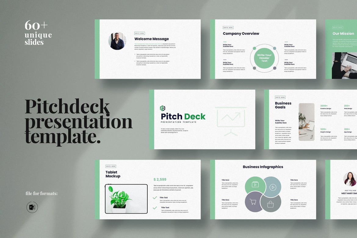 Template Presentasi PowerPoint Pitch Deck yang Profesional dan Menarik