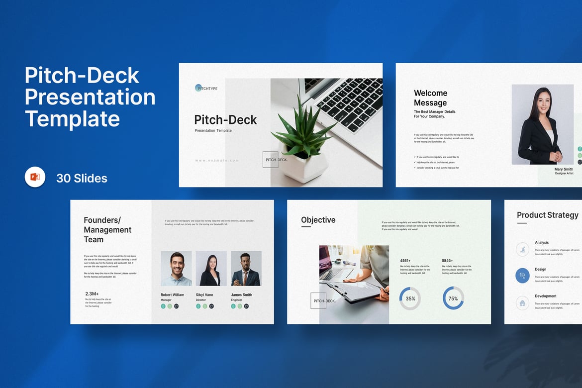 Template Presentasi Pitch-Deck PowerPoint yang Menarik dan Profesional