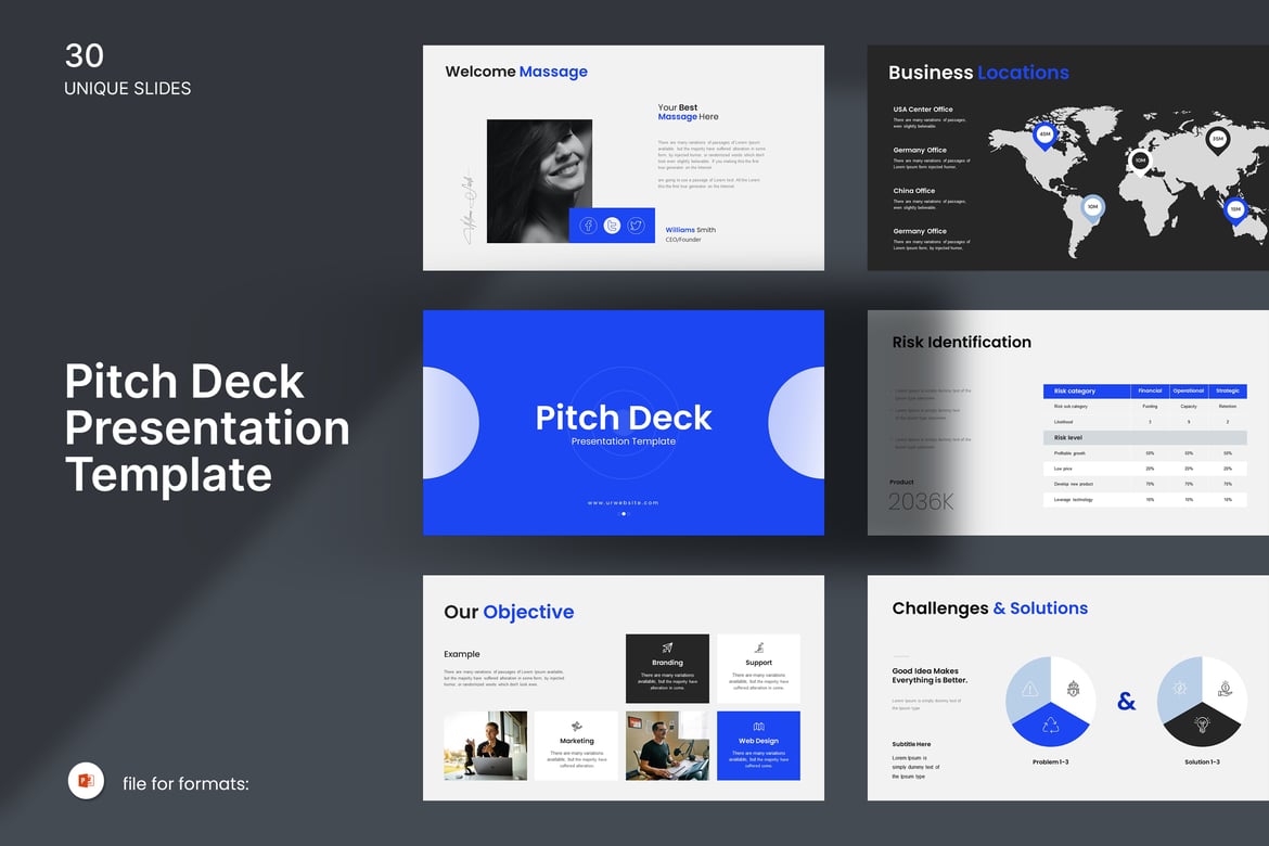 Template Presentasi PowerPoint Pitch Deck yang Menarik dan Profesional