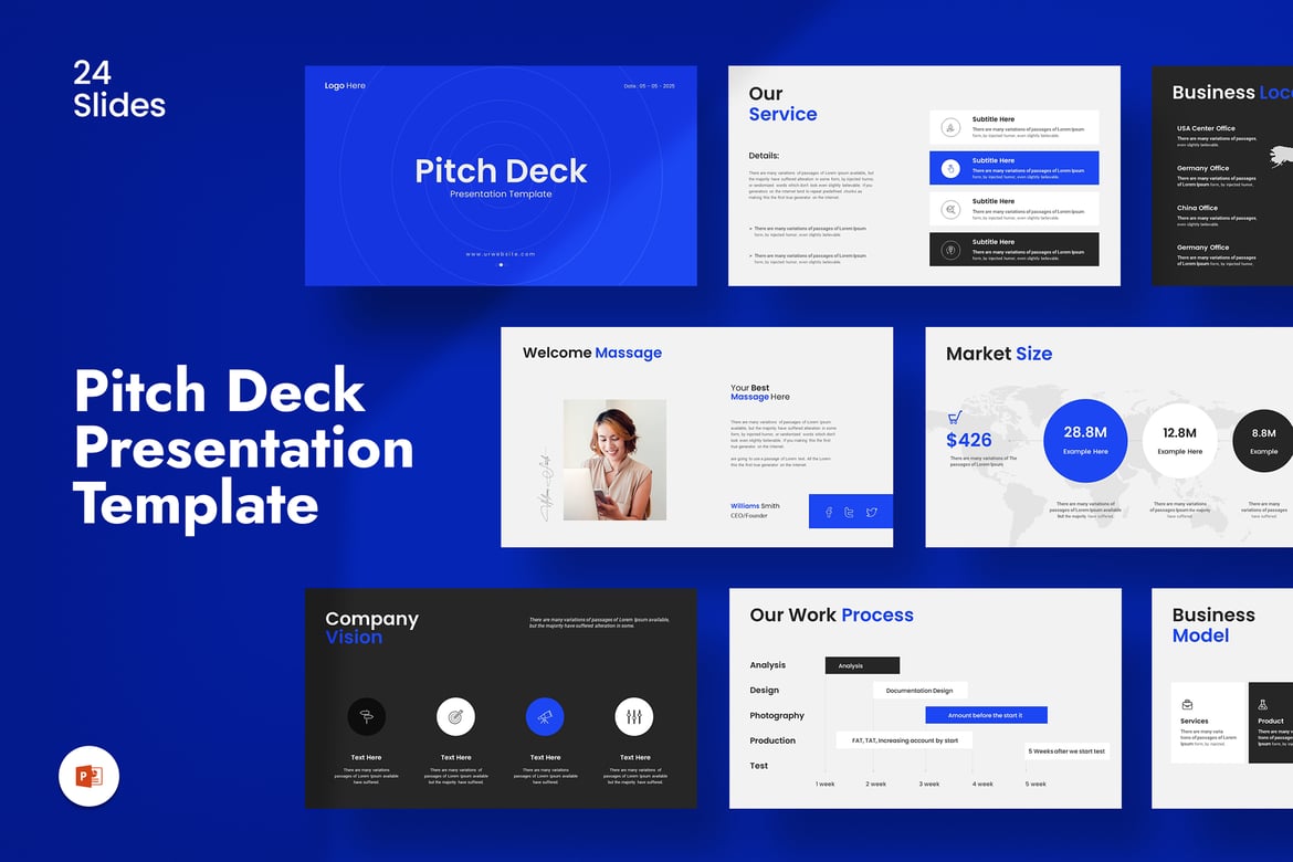 Template Presentasi Pitch Deck PowerPoint yang Menarik dan Profesional