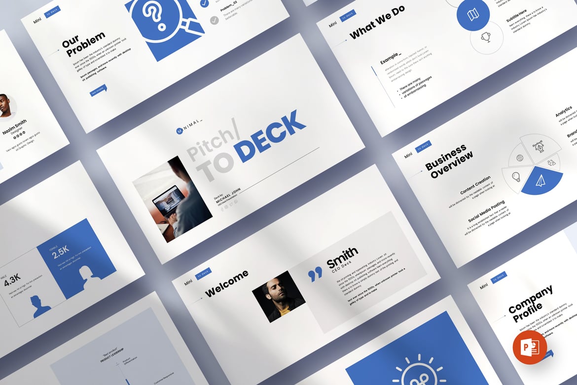 Template Presentasi PowerPoint Pitch Deck yang Menarik dan Profesional