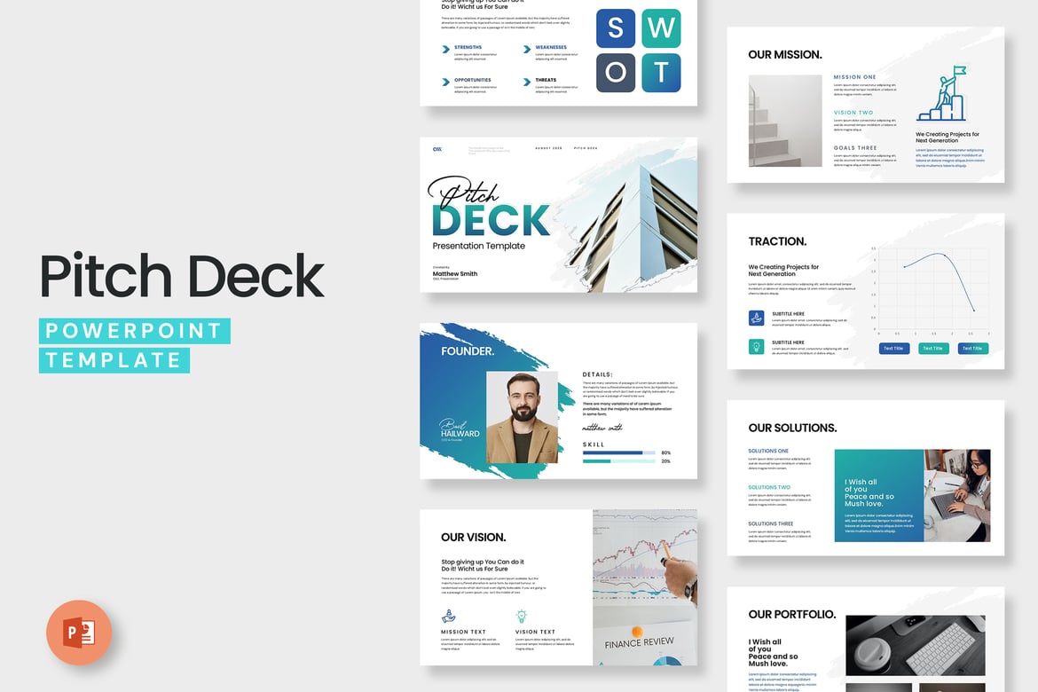 Template Presentasi PowerPoint Pitch Deck yang Menarik dan Profesional