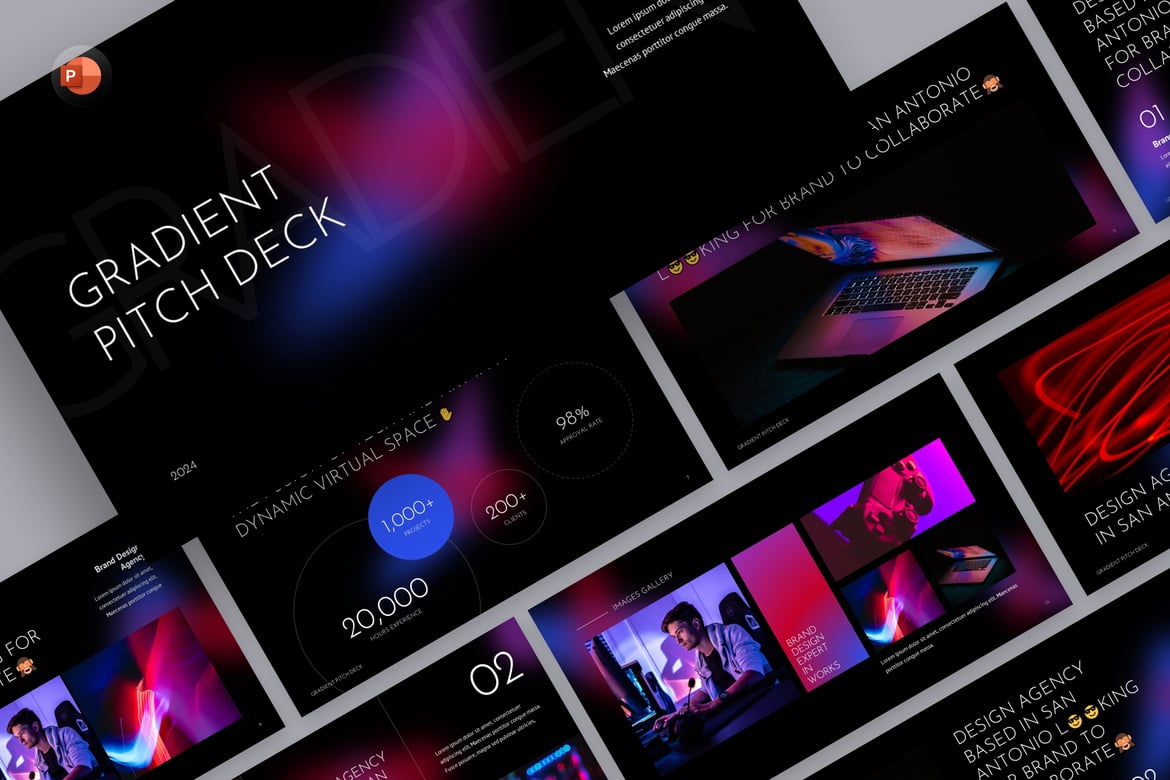 Template Presentasi Pitch Deck yang Futuristik dan Menarik
