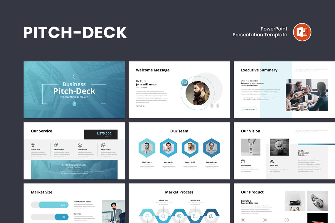 Template PowerPoint Presentasi Pitch Deck yang Menarik dan Profesional