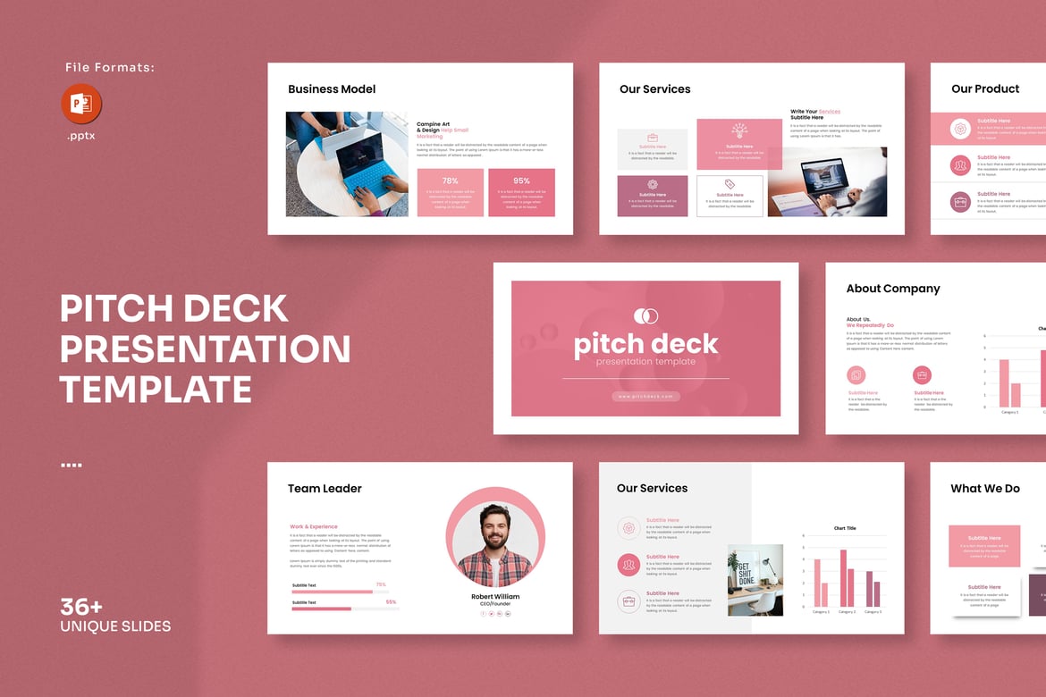 Template Presentasi Pitch Deck PowerPoint yang Menarik dan Profesional